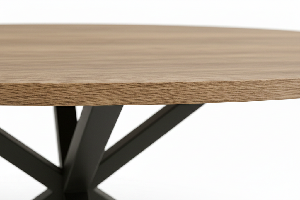 MESA STACY ROBLE OVAL NEGRA1400x800x750mm