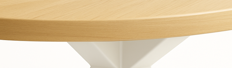 MESA STACY ROBLE OVAL BLANCO 1400x800x750mm