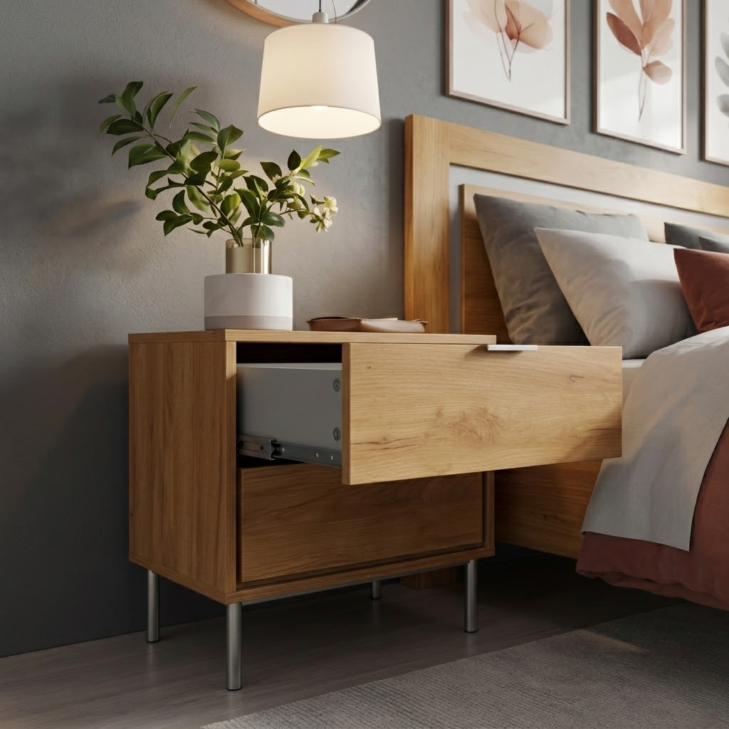 MESITA 2 CAJONES  SFORZA ROBLE NATURAL