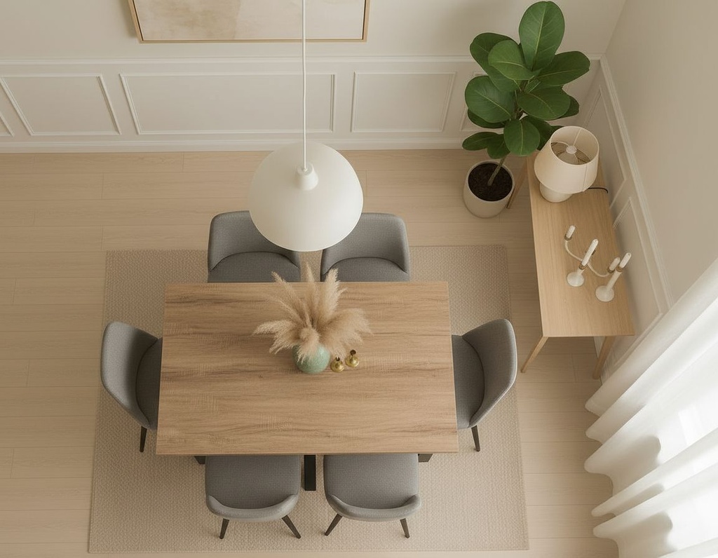 MESA STACY TAPA ROBLE RECTANGULAR NEGRO 1400x800x750mm