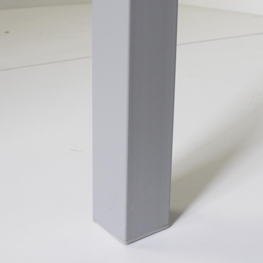 MESA CADELL FIJA 140 GRIS TAPA NEGRA