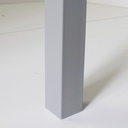 MESA CADELL FIJA 140 GRIS TAPA NEGRA