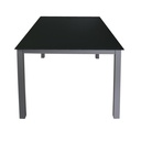 MESA CADELL FIJA 140 GRIS TAPA NEGRA