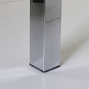 MESA CADELL FIJA 140 PATAS CROMADAS TAPA NEGRA