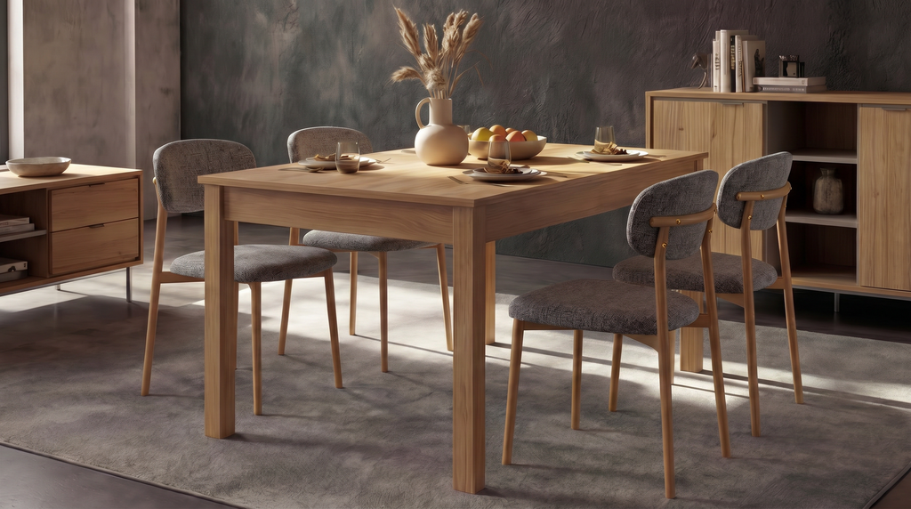 MESA EXTENSIBLE SFORZA ROBLE NATURAL