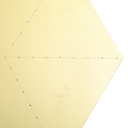 MESA HEXAGONAL PEQUEÑA COLOR ORO