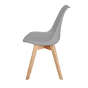 PACK 4 SILLAS NORDIC GRIS PATAS EN HAYA