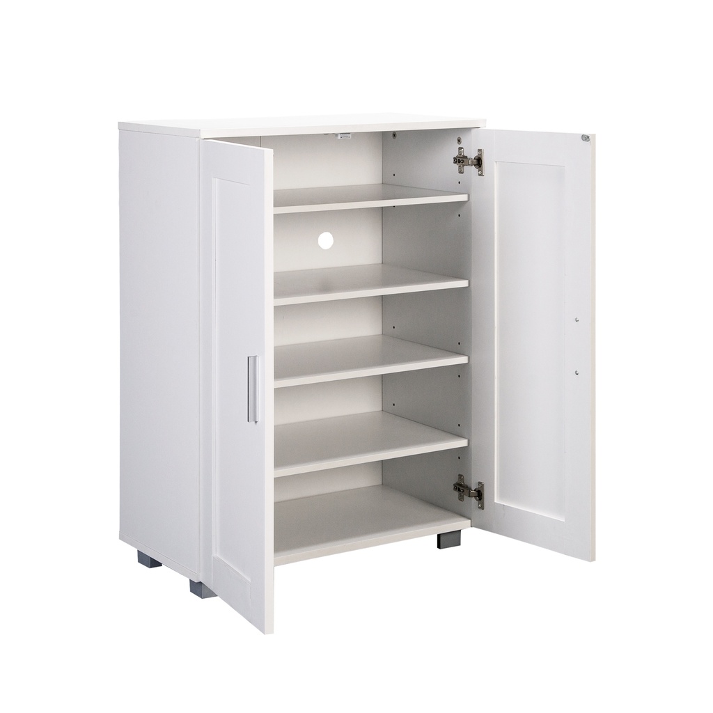 ZAPATERO BLANCO NÁPOLES 2 PUERTAS(60*33*84CM)