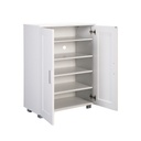 ZAPATERO BLANCO NÁPOLES 2 PUERTAS(60*33*84CM)