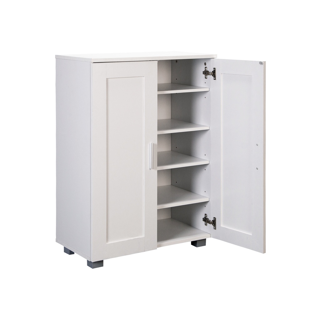 ZAPATERO BLANCO NÁPOLES 2 PUERTAS(60*33*84CM)