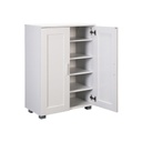 ZAPATERO BLANCO NÁPOLES 2 PUERTAS(60*33*84CM)
