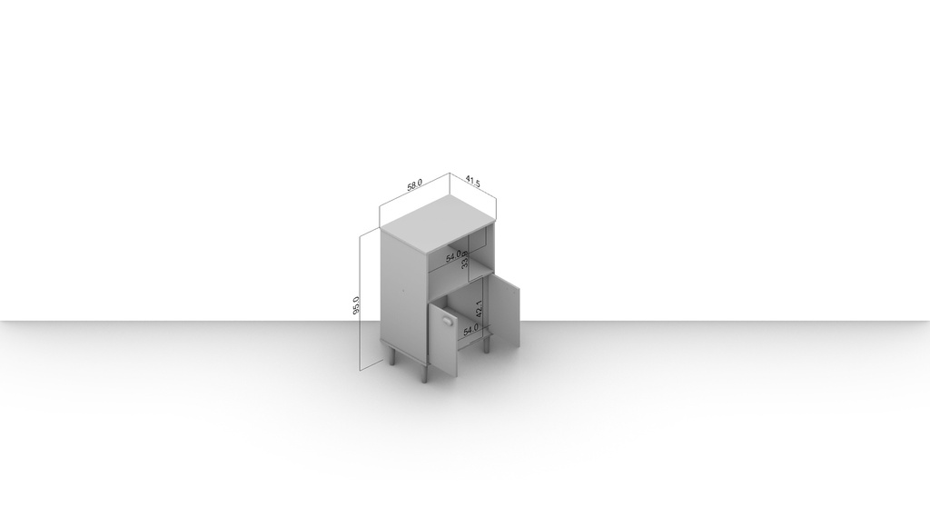 ARMARIO MICROONDAS BLANCO ASFELD2