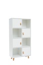 ESTANTERIA ANZIO BLANCA CON PUERTAS TIRADOR PU