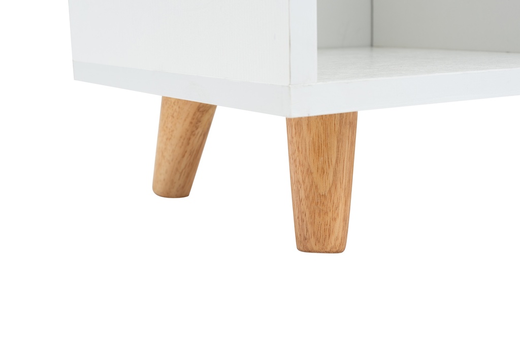 ESTANTERIA ANZIO BLANCA CON PUERTAS TIRADOR PU