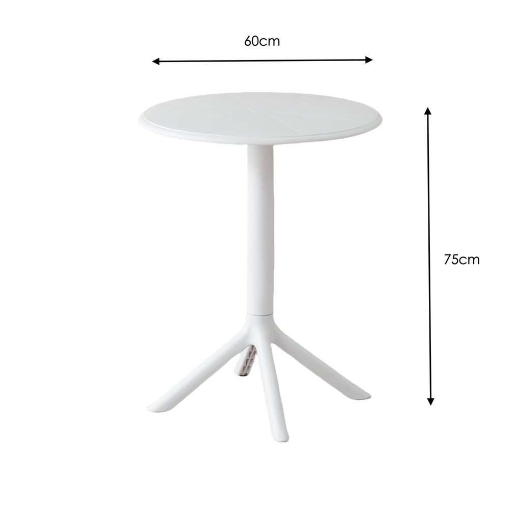 MESA REDONDA PRINCENTON BLANCA 60CM