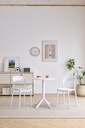 MESA REDONDA PRINCETON BLANCA 60CM