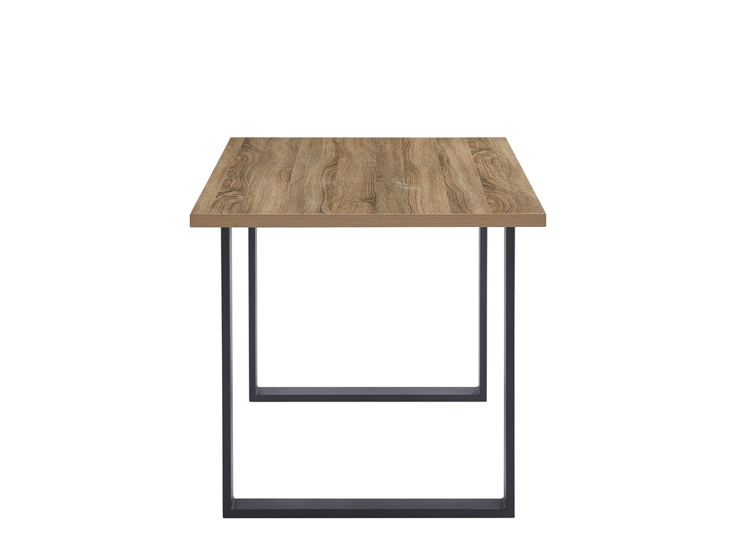 MESA TAYLOR PATAS METAL Y TAPA MELAMINA ASERRADA