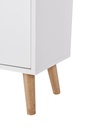 ESTANTERIA ANZIO BLANCA CON PUERTAS TIRADOR PU