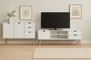 MESA TV FIANO BLANCA 140