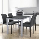 MESA CADELL FIJA 140 GRIS TAPA NEGRA