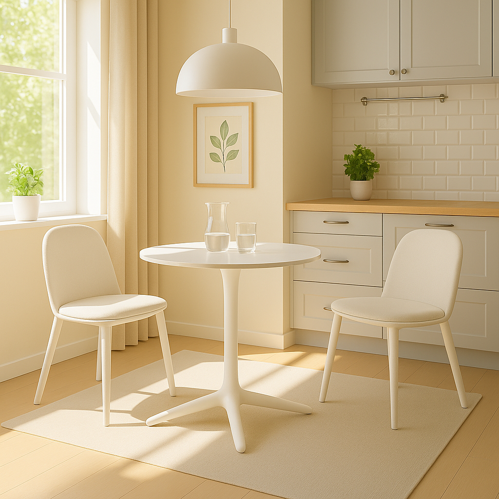 MESA REDONDA PRINCETON BLANCA 60CM