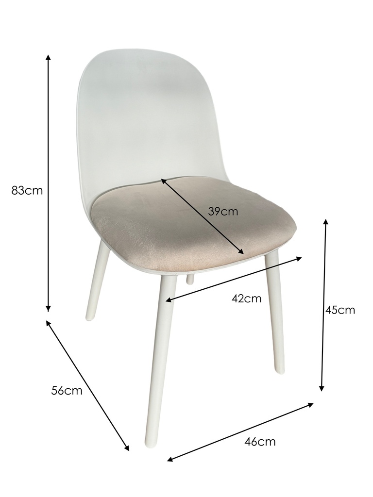 PACK 4 SILLAS EWING BLANCA