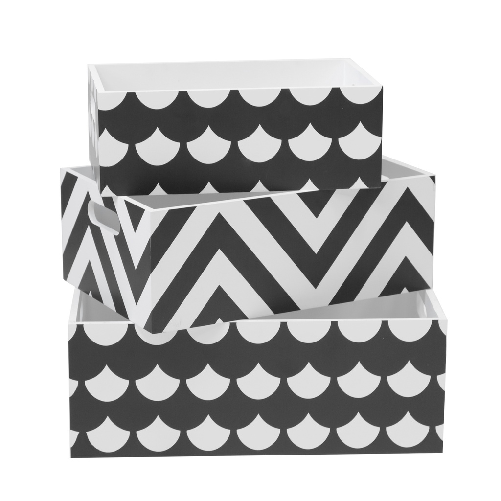 SET 3 CAJAS MADERA PATTERN
