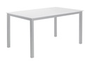 MESA CADELL FIJA 140 GRIS TAPA BLANCA