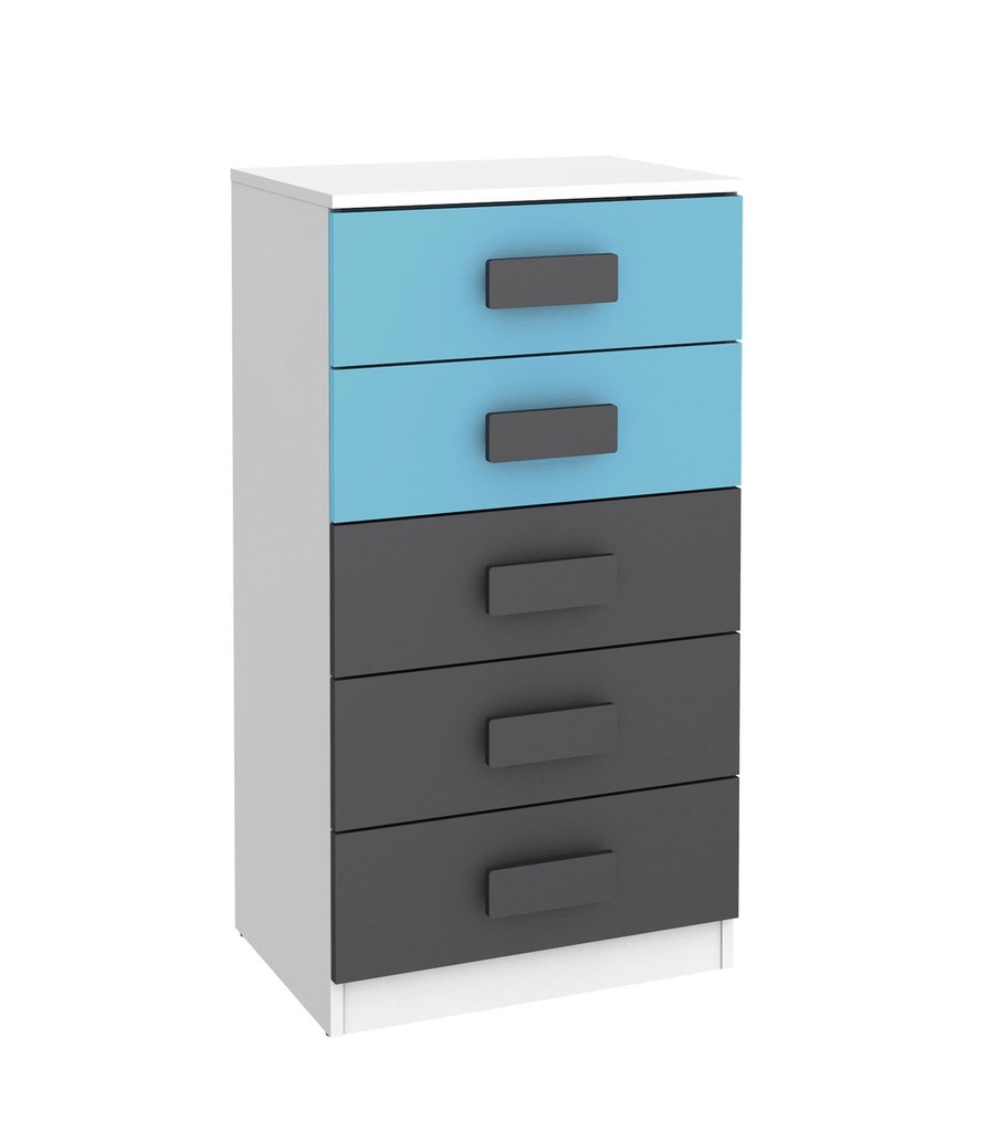 SINFONIER 5 CAJONES. AZUL/GRAFITO.