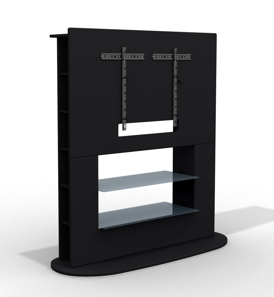 MESA TV MURAL NAIRE 1350x1429x525mm