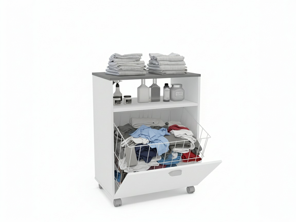 MUEBLE AUXILIAR RUEDAS ASFELD2 BLANCO