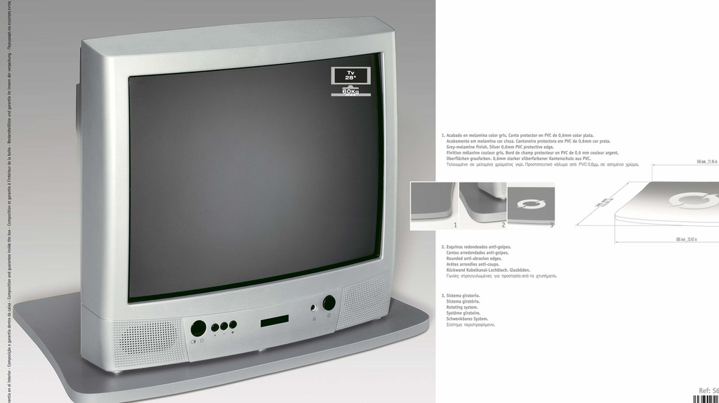 SOPORTE GIRARDOR TV 28"