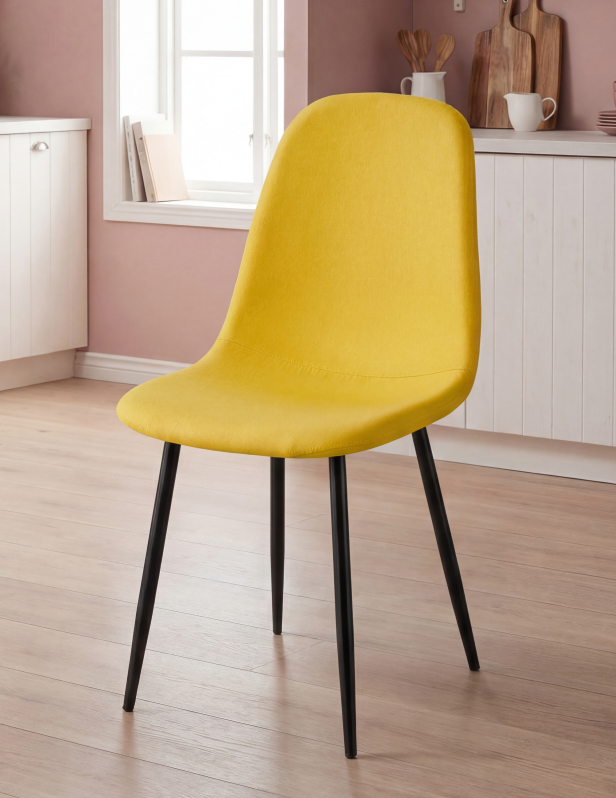 PACK DE 4 SILLAS JAMES MOSTAZA