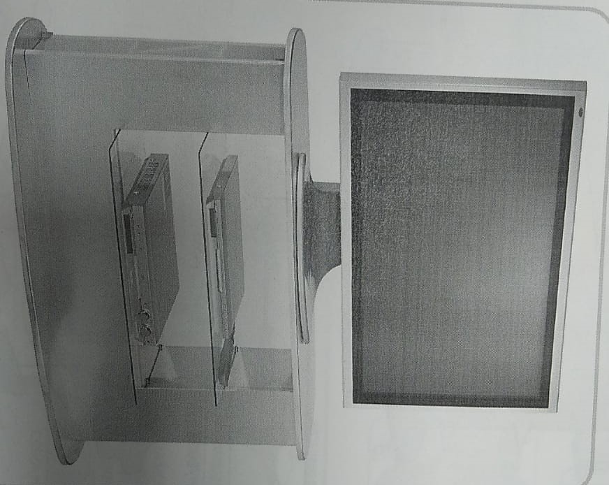 MESA TV, 2 ESTANTES CRISTAL (1300*400*700mm)