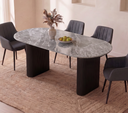 MESA FIJA MONROE NEGRO GRIS