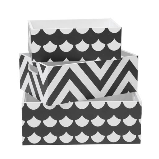 [BX001-PTR] SET 3 CAJAS MADERA PATTERN