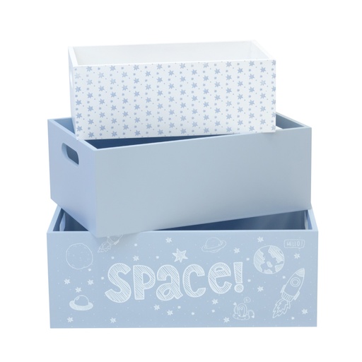 [BX001-SPC] SET 3 CAJAS MADERA SPACE