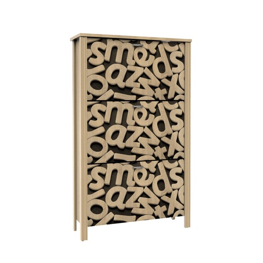 [H361-LET] ZAPATERO WITA 3 TRAMPONES ASERRADO LETRAS