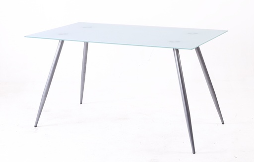 [HT003-P] MESA FIJA PIMER PATAS GRIS PLATA