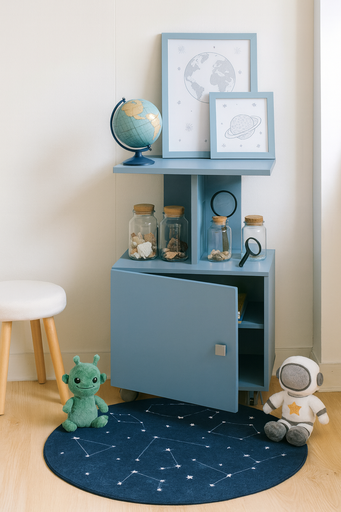 [D210-PZ] CARRITO ACCESORIO AZUL