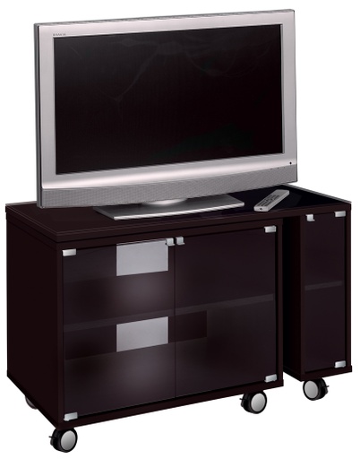 [AM003-NLL] MESA GIRATORIA EN DOS MODULOS EN NEGRO BRILLO