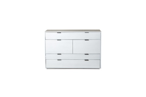 [HB009-B] APARADOR GAIA ALTO 2 PUERTAS 2 CAJONES COLOR BLANCO