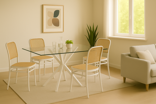 [H297-2B] MESA STACY 2 BLANCO 1400x800x750mm