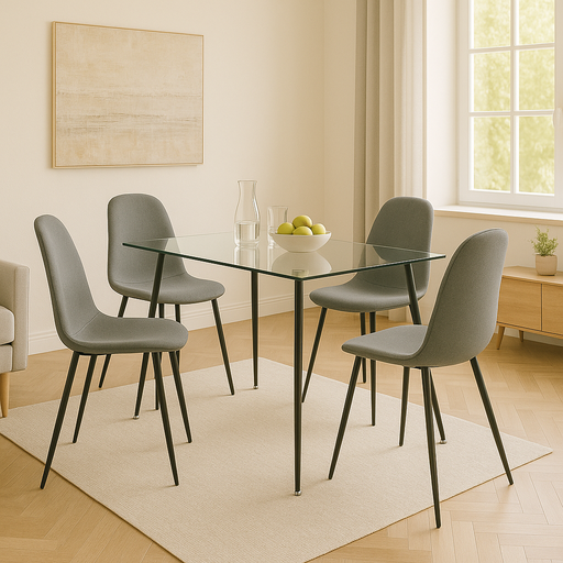 [HT003-N] MESA FIJA PIMER PATAS NEGRAS