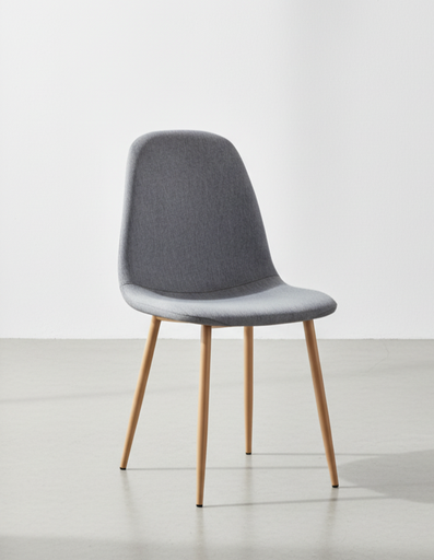 [C423-GASR] PACK DE 4 SILLAS JAMES GRIS ACERO ASERRADAS