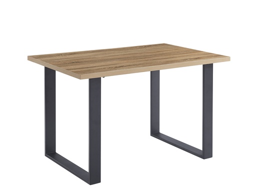 [HT020-ASR] MESA TAYLOR PATAS METAL Y TAPA MELAMINA ASERRADA