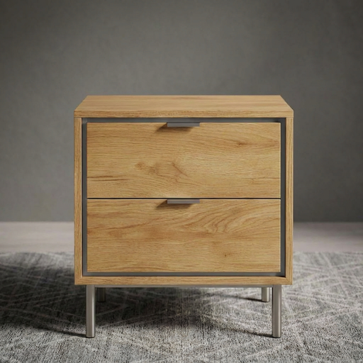 [HV320-ASR] MESITA 2 CAJONES  SFORZA ROBLE NATURAL