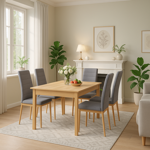 [HT320-ASR] MESA EXTENSIBLE SFORZA ROBLE NATURAL