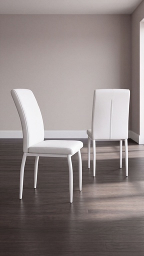 [HC448-GLM] PACK DE 4 SILLAS ANNISTON BLANCA LINO 
